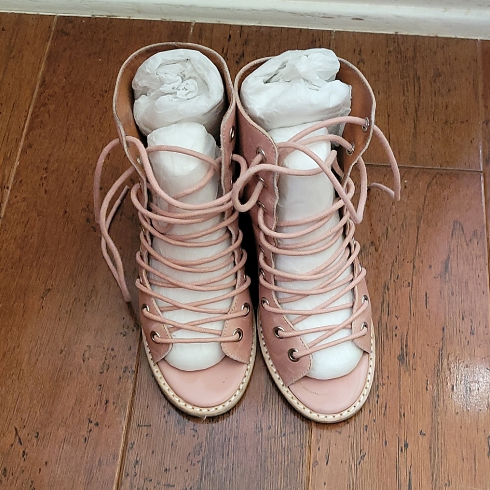 JEFFREY CAMBELL/Free People blush lace ups